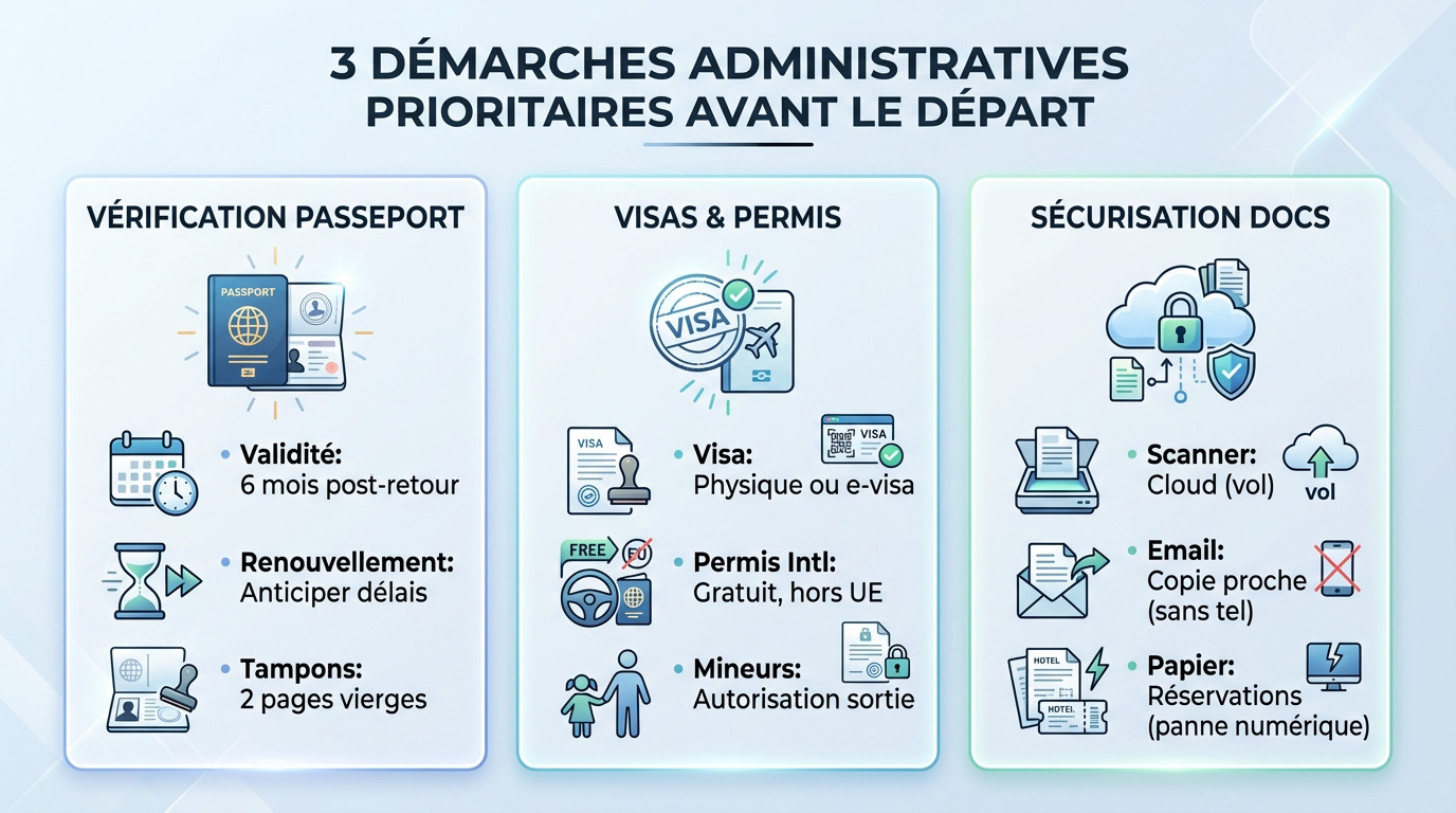 Documents administratifs indispensables pour préparer son voyage