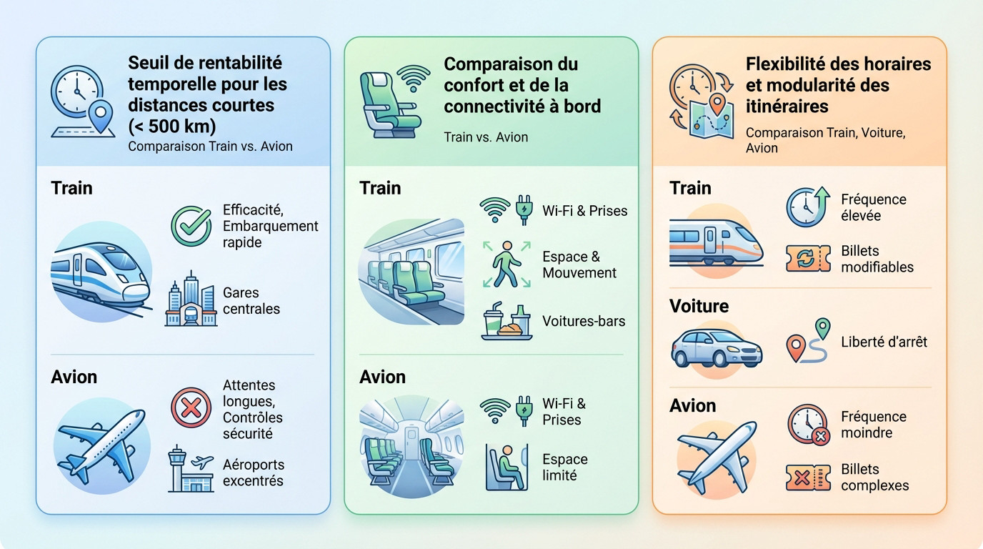 Comparatif des modes de transport pour un voyage optimisé