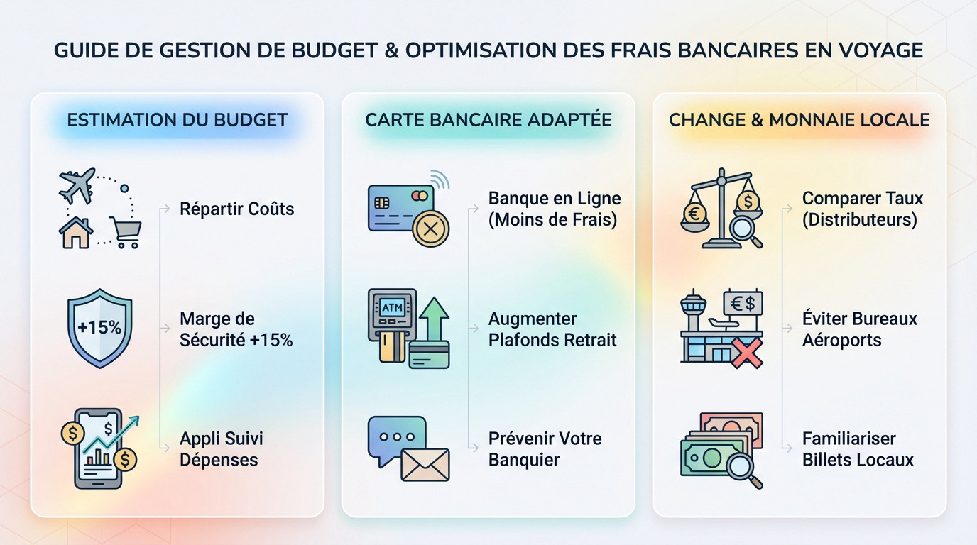 Conseils pratiques pour gérer son budget de voyage et ses frais de banque à l'étranger