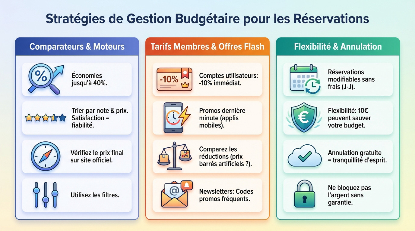 Stratégies de gestion budgétaire pour les réservations d'hébergement en voyage