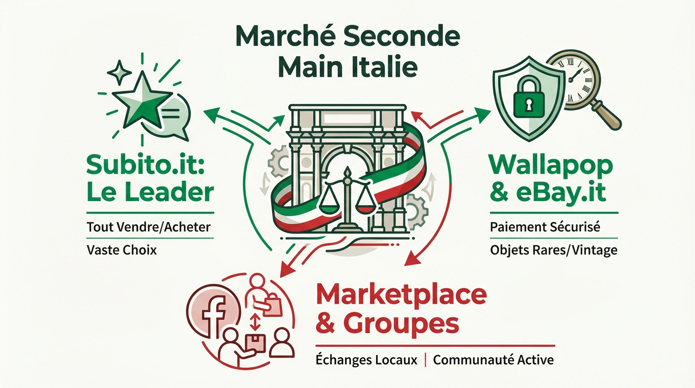 Les meilleures plateformes de seconde main en Italie pour remplacer Leboncoin