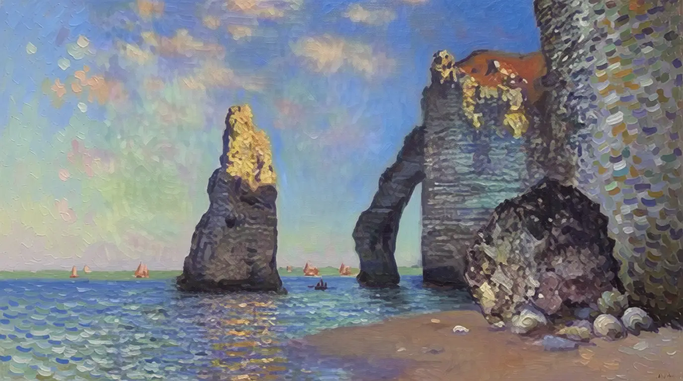 Sur les traces des artistes et de l'Aiguille Creuse