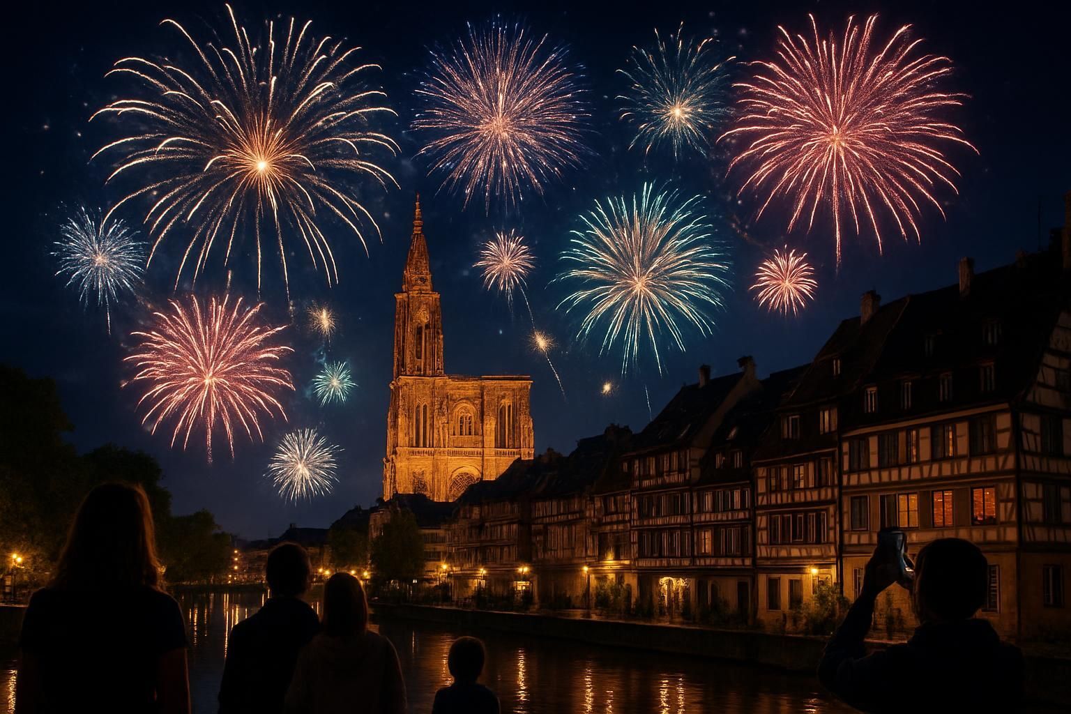 Découvrez le guide complet des feux d'artifice à Strasbourg, avec les meilleurs spectacles pyrotechniques à ne pas manquer pour des soirées inoubliables.