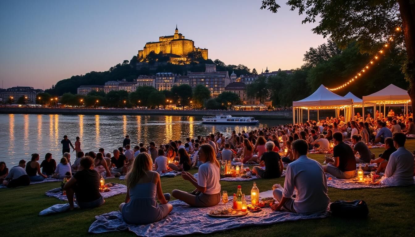 Découvrez les meilleurs événements de feux d'artifice à Lyon à ne pas manquer. Profitez d'animations pyrotechniques spectaculaires et vivez des moments inoubliables en famille ou entre amis.