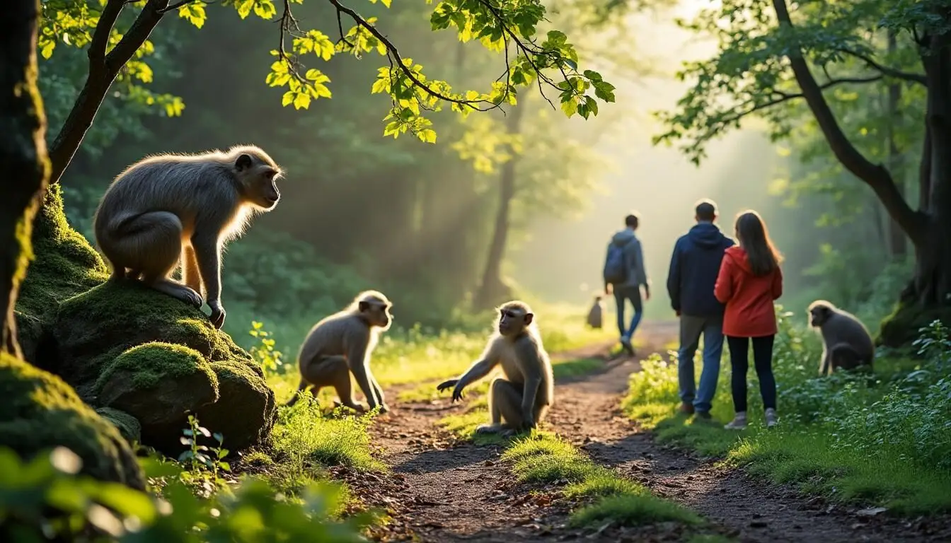 Découvrez la Montagne des Singes en Alsace : tarifs, horaires et informations essentielles pour visiter ce parc animalier unique et observer des centaines de singes en liberté.