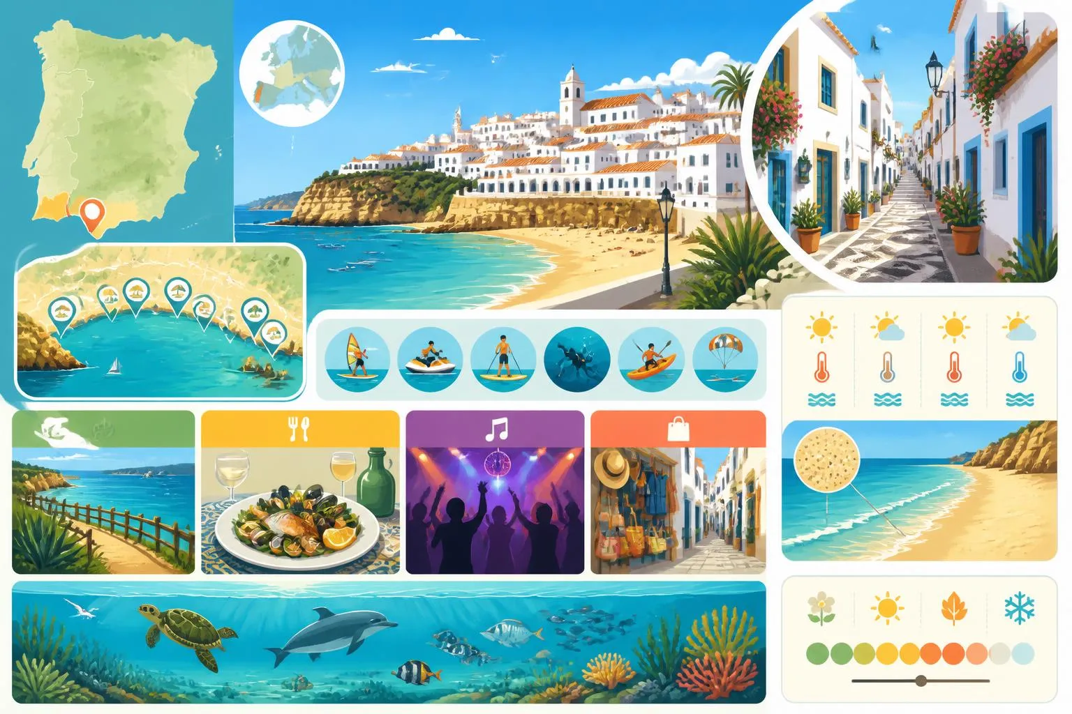 explorez albufeira avec notre guide complet pour découvrir ses plages magnifiques, ses attractions incontournables et profiter pleinement de votre séjour en ville.