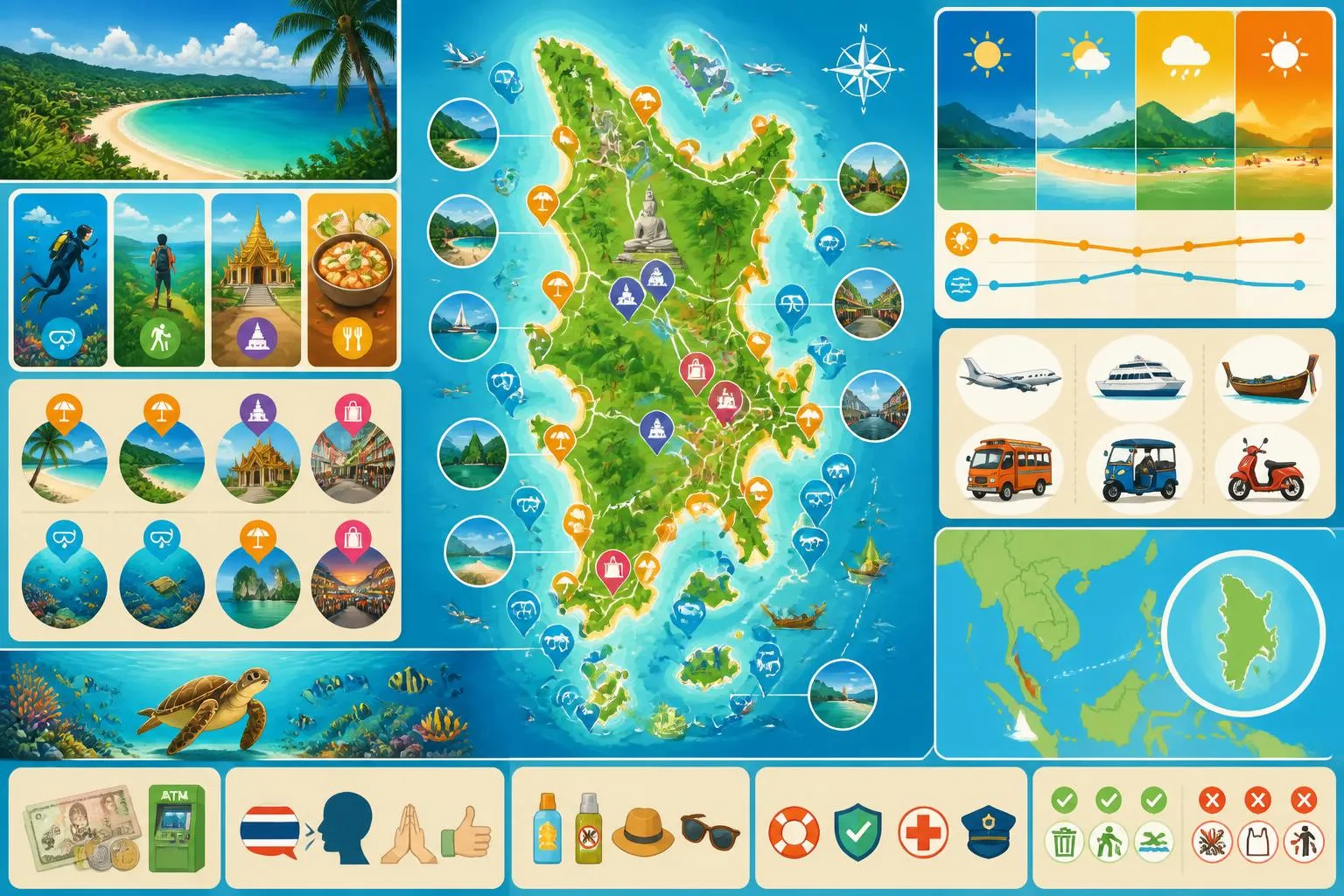 Découvrir Phuket en Thaïlande : guide complet pour un voyage réussi explorez phuket en thaïlande avec notre guide complet pour un voyage réussi : conseils pratiques, sites incontournables, activités et astuces pour profiter pleinement de votre séjour.
