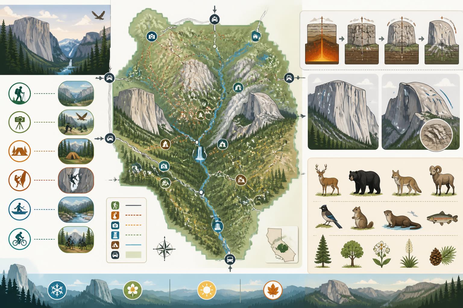 explorez le parc yosemite avec notre guide complet 2026 : conseils, activités incontournables et informations pratiques pour une visite inoubliable.