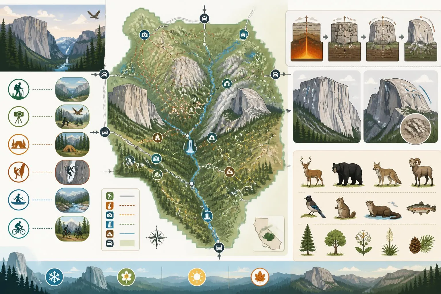 explorez le parc yosemite avec notre guide complet 2026 : conseils, activités incontournables et informations pratiques pour une visite inoubliable.