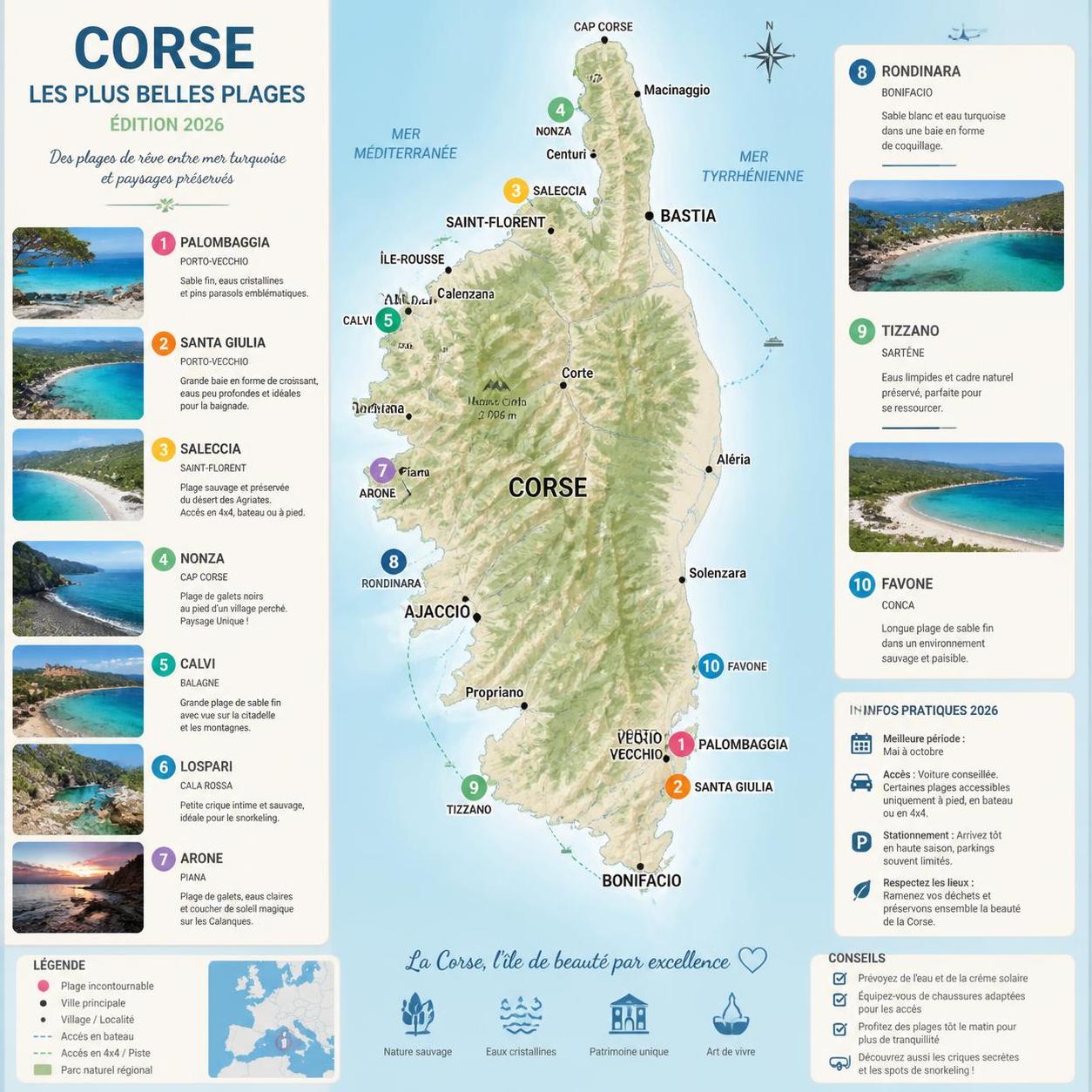 explorez les plus belles plages de corse en 2026 et préparez votre voyage idéal pour profiter du soleil, des eaux cristallines et des paysages paradisiaques.