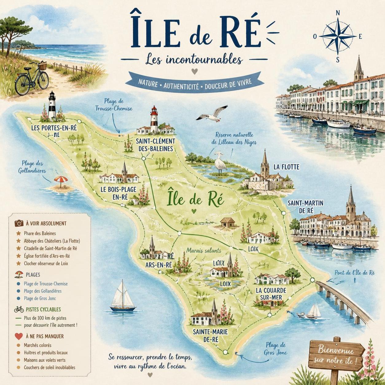 explorez l'île de ré avec nos conseils pratiques pour un séjour inoubliable : lieux incontournables, hébergements, activités et astuces pour un tourisme réussi.