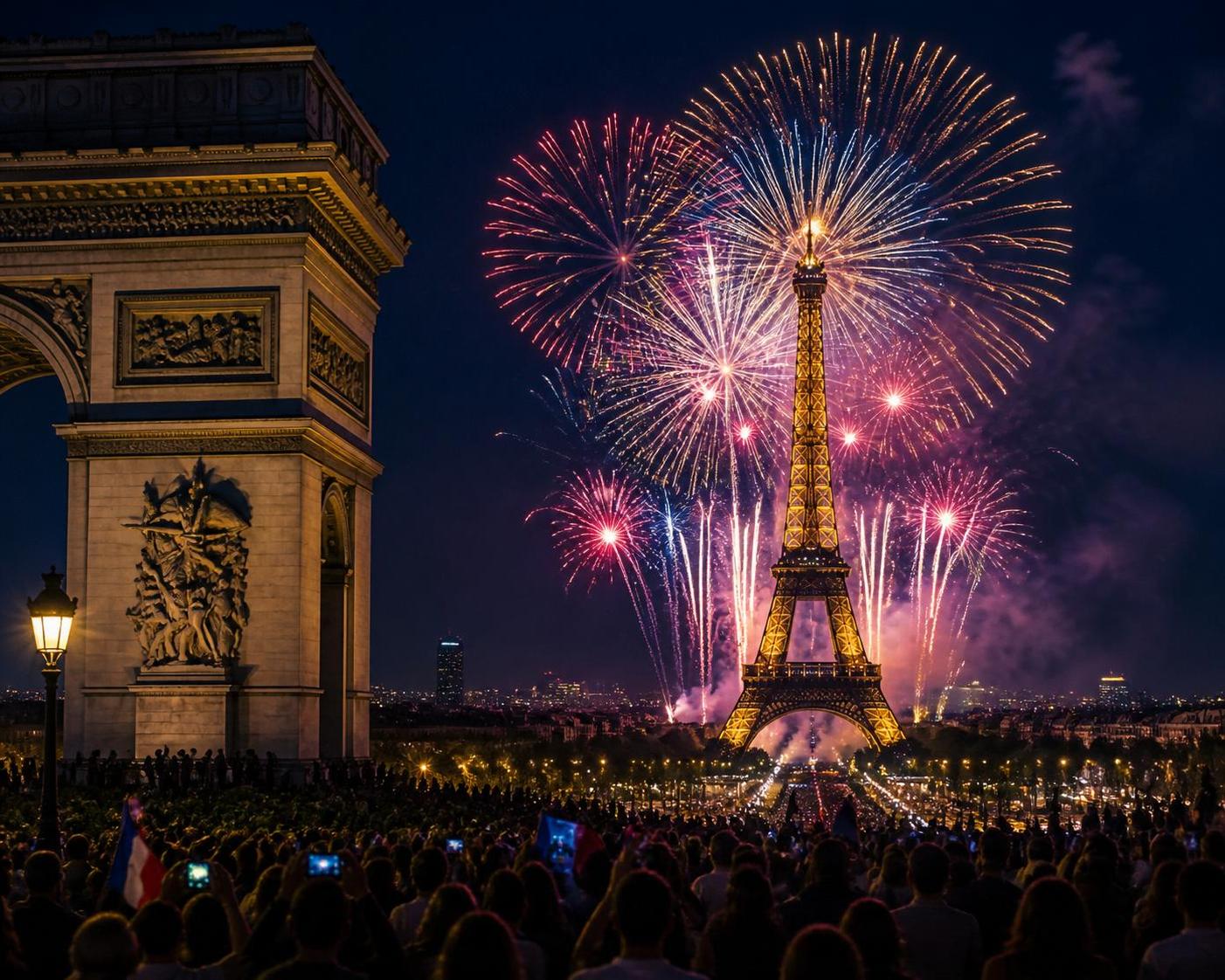 découvrez les plus beaux feux d'artifice du 14 juillet 2026 en france, avec des spectacles lumineux incontournables à travers le pays pour célébrer la fête nationale.