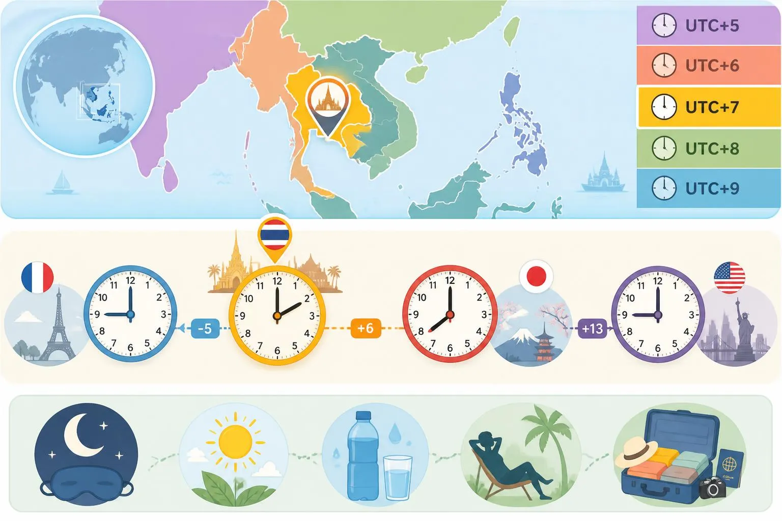 découvrez l'heure actuelle en thaïlande, le décalage horaire avec la france, et nos conseils pratiques pour planifier vos déplacements et communications.
