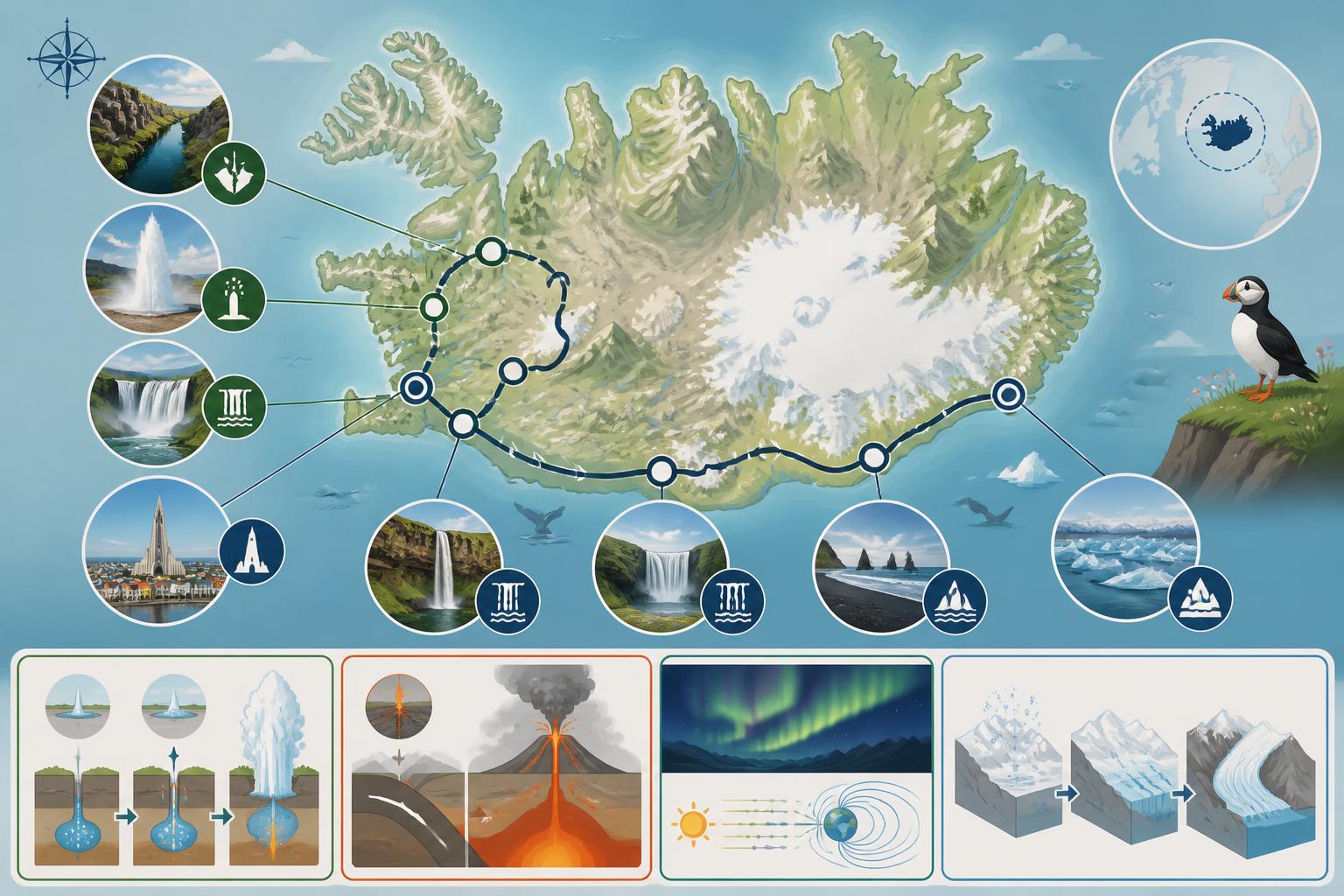 Itinéraire Islande : découvrir les incontournables en un voyage unique découvrez un itinéraire unique en islande pour explorer les sites incontournables, entre paysages époustouflants, cascades majestueuses et aventures mémorables.