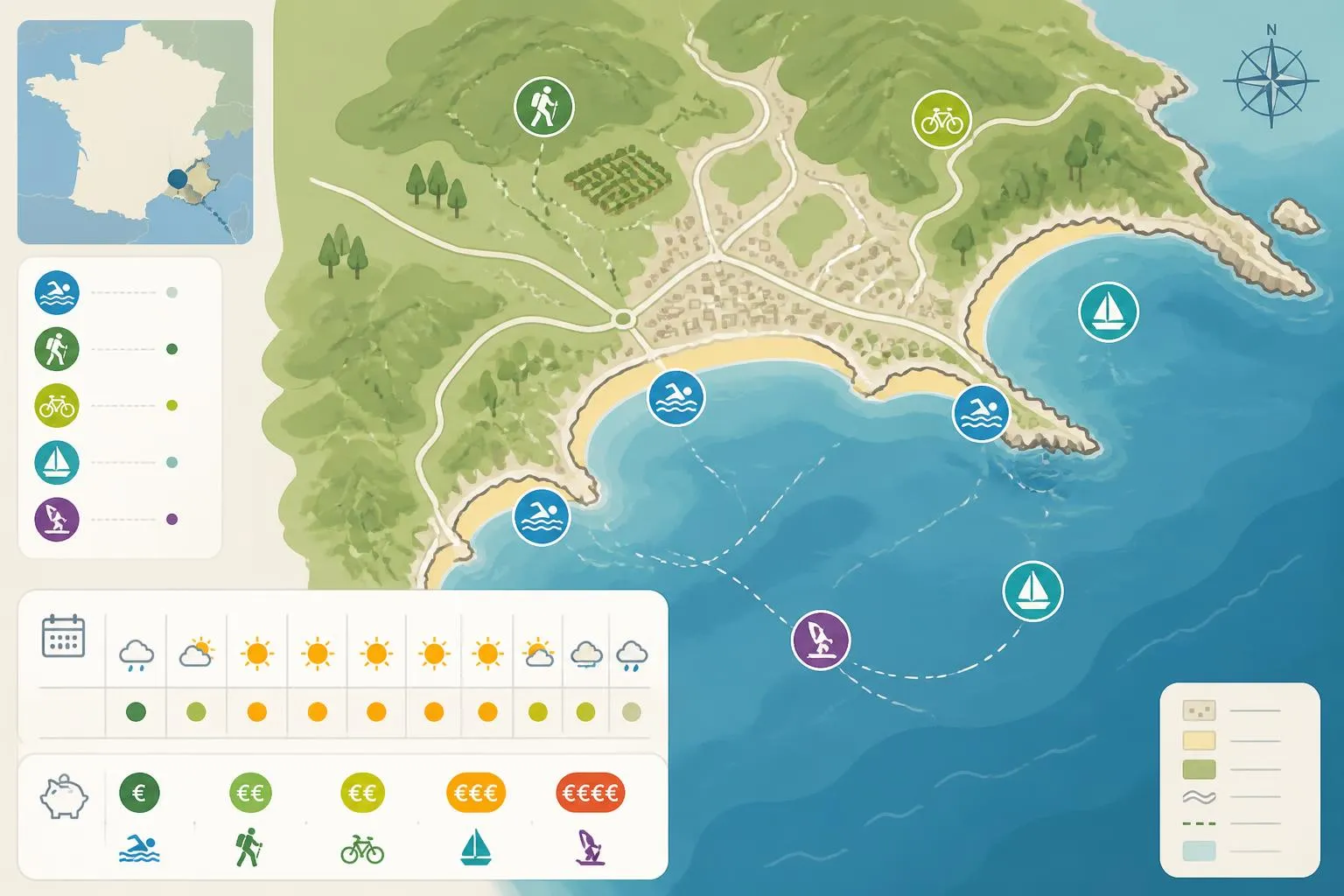 La Croix Valmer : plages et activités de cette station du Var découvrez la croix valmer, station balnéaire du var, avec ses plages magnifiques et ses nombreuses activités pour tous les âges.