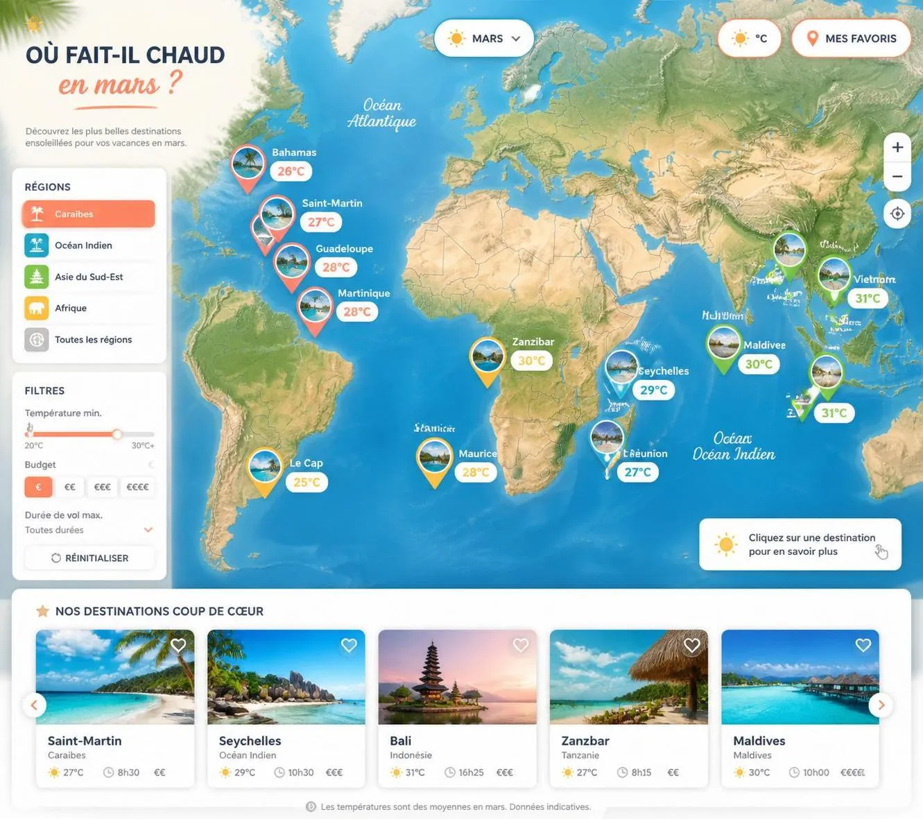découvrez les meilleures destinations ensoleillées pour partir en mars et profiter de la chaleur. guide complet pour des vacances au soleil réussies.