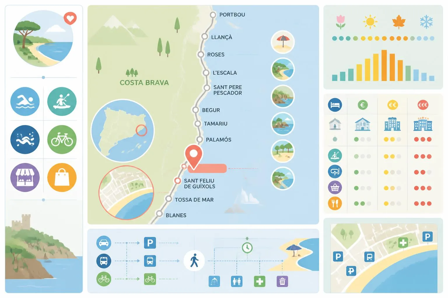 Platja d’Aro : plages et activités sur la Costa Brava découvrez platja d'aro, une destination idéale sur la costa brava avec ses plages magnifiques et une multitude d'activités pour tous les goûts.