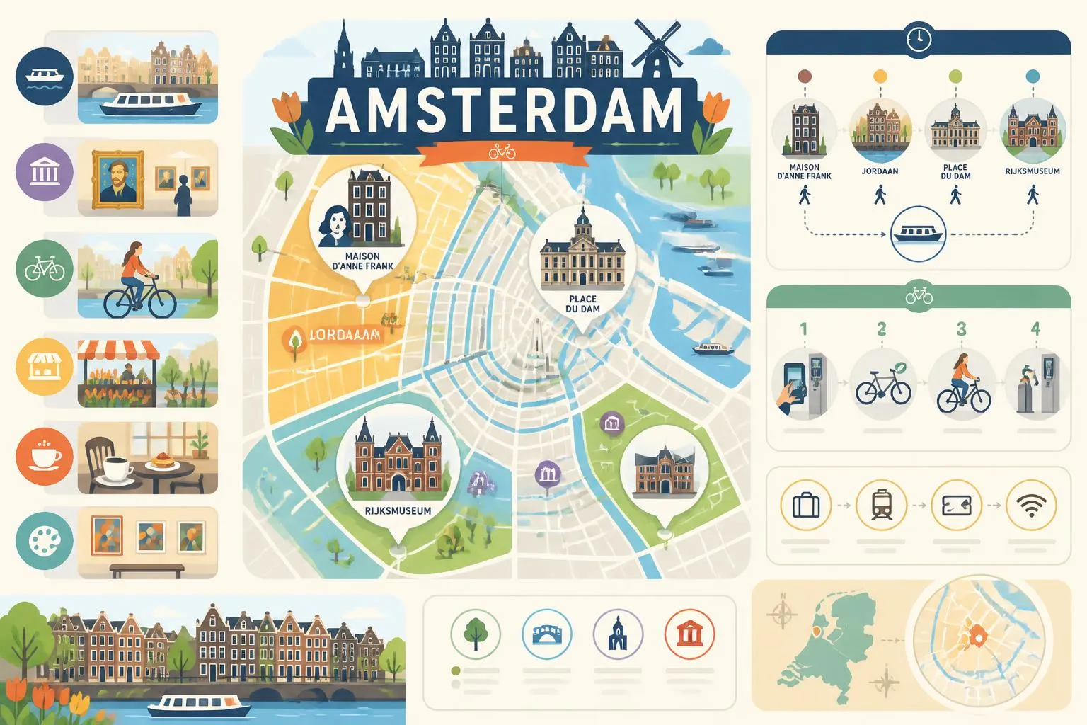 découvrez que faire à amsterdam avec notre guide complet : activités, lieux incontournables, conseils pratiques et itinéraires pour profiter pleinement de la ville.