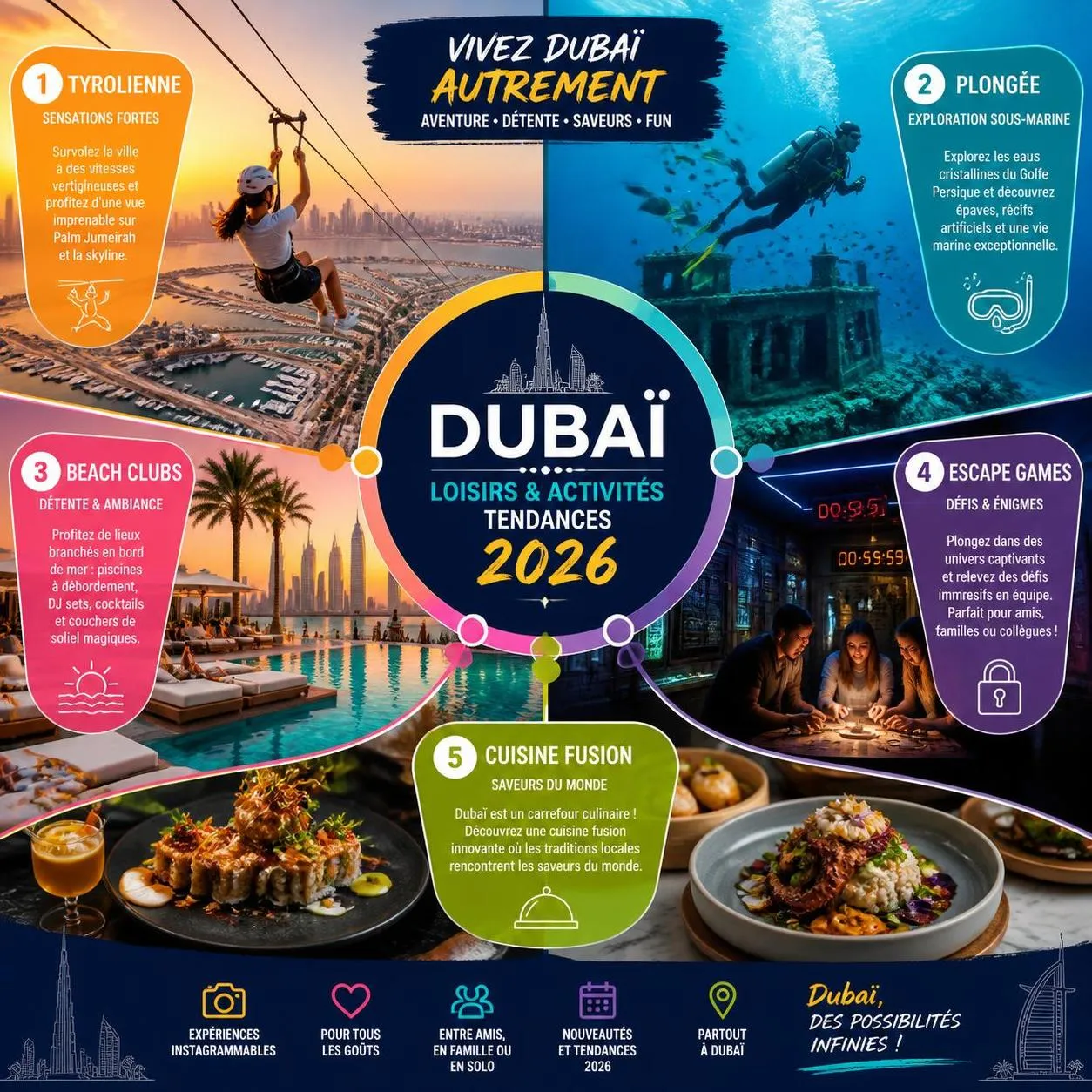 découvrez les activités incontournables à dubaï en 2026 et profitez de nos astuces pratiques pour un séjour réussi entre modernité, culture et loisirs exceptionnels.