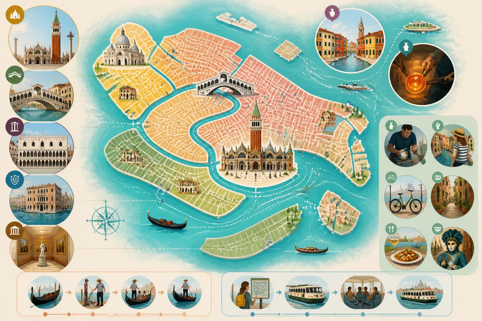 explorez venise autrement : découvrez les sites incontournables et des activités originales pour un séjour inoubliable dans la sérénissime.