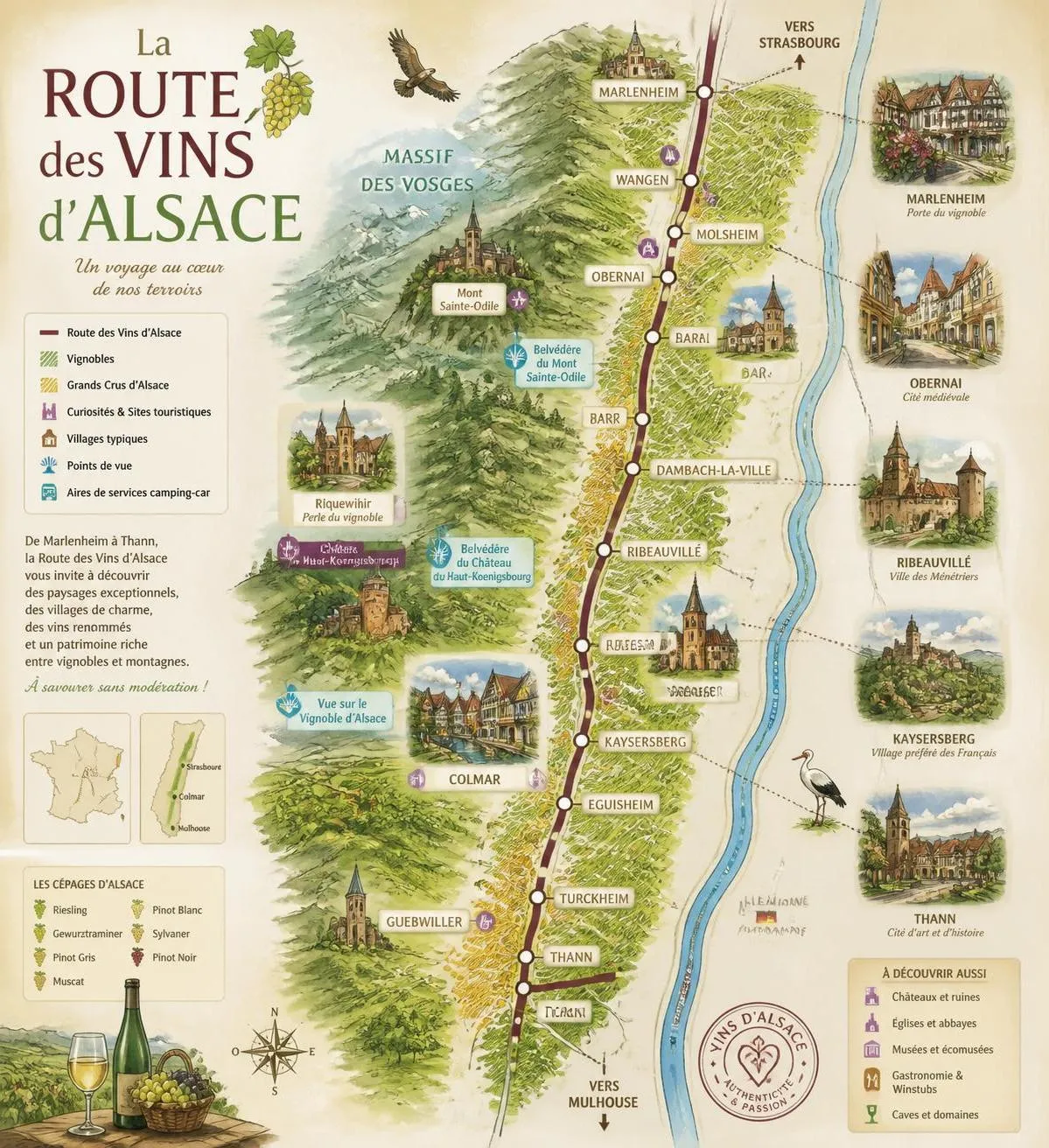découvrez les lieux incontournables à visiter en alsace, entre charme historique, paysages pittoresques et spécialités locales à ne pas manquer lors de votre séjour.