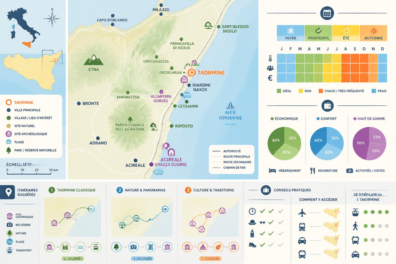 découvrez taormine, joyau de sicile, grâce à ce guide complet pour explorer ses merveilles historiques, ses plages idylliques et sa culture authentique.