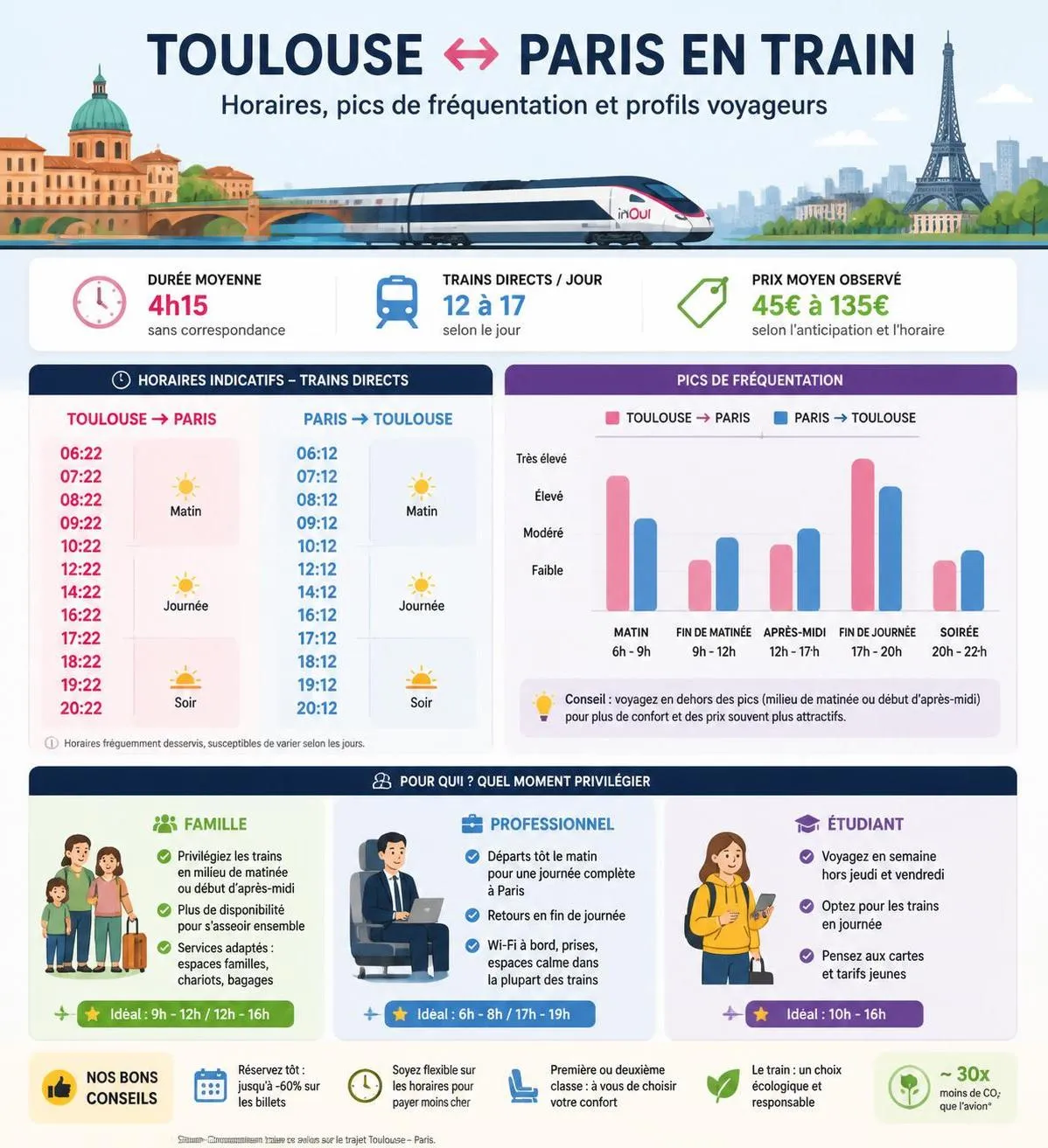 découvrez toutes les options de prix et de réservation pour le train toulouse-paris en 2026. comparez les tarifs, trouvez les meilleures offres et planifiez votre voyage rapidement et facilement.