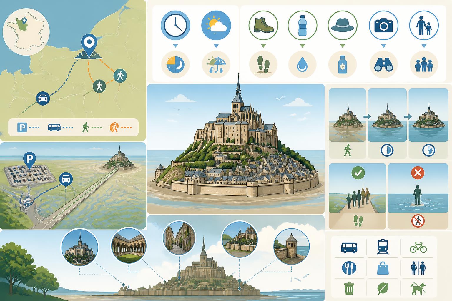découvrez nos conseils pratiques pour préparer votre visite du mont saint michel et profitez pleinement de cette journée exceptionnelle entre histoire et nature.