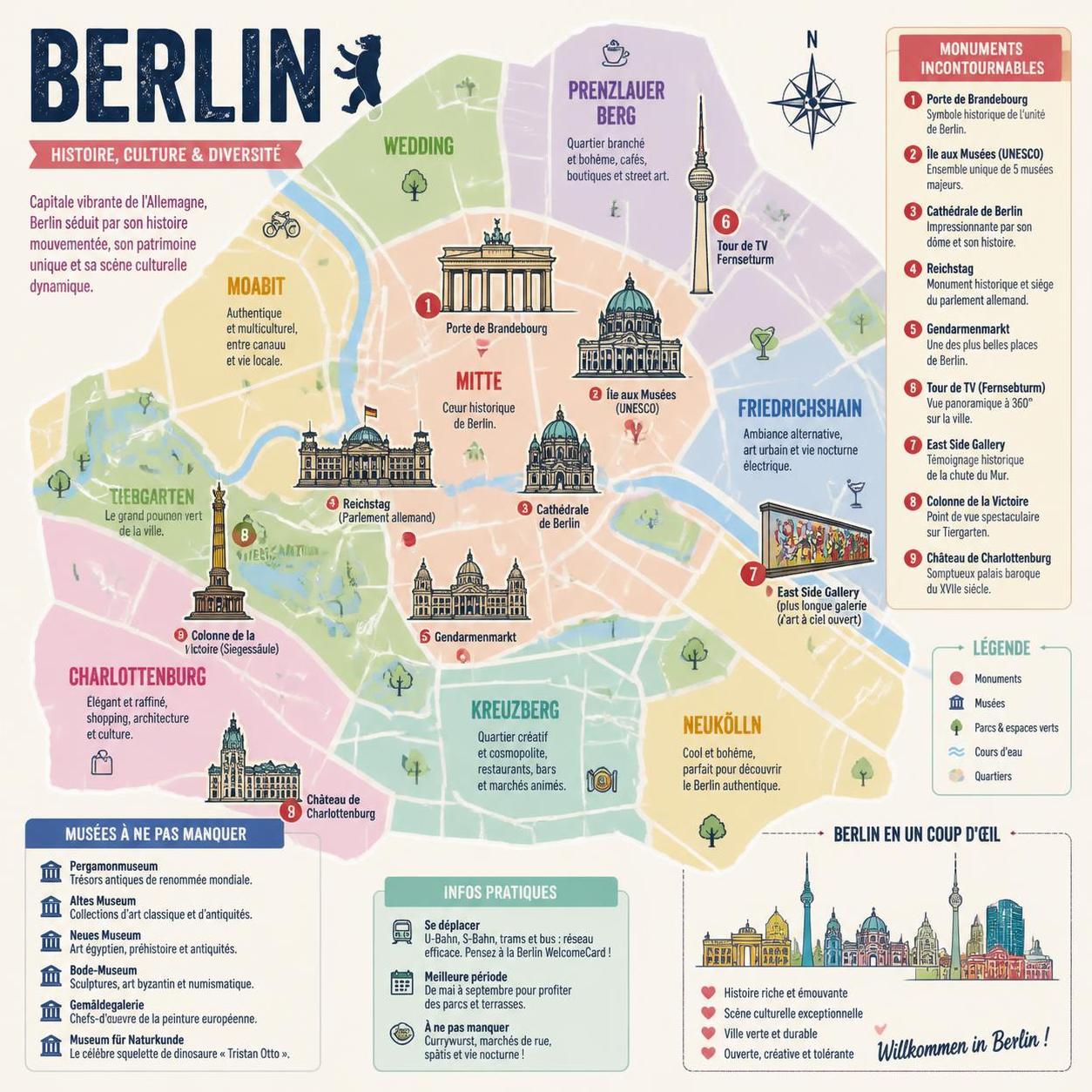 découvrez les incontournables de berlin en 2026 : monuments, musées, activités et bonnes adresses pour une visite complète et inoubliable.