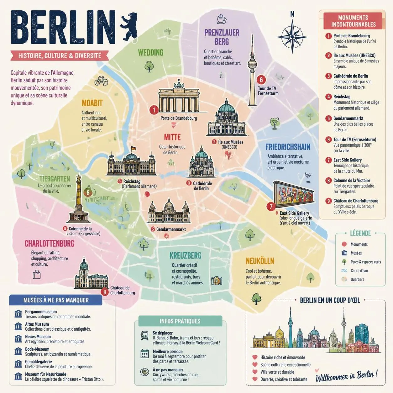 découvrez les incontournables de berlin en 2026 : monuments, musées, activités et bonnes adresses pour une visite complète et inoubliable.