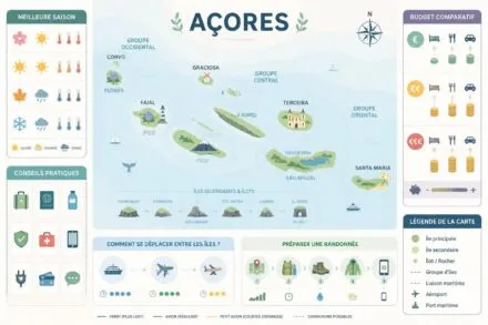 Açores : guide voyage incontournables et conseils pratiques découvrez notre guide complet des açores avec les incontournables à visiter et des conseils pratiques pour un voyage réussi au cœur de cet archipel portugais.