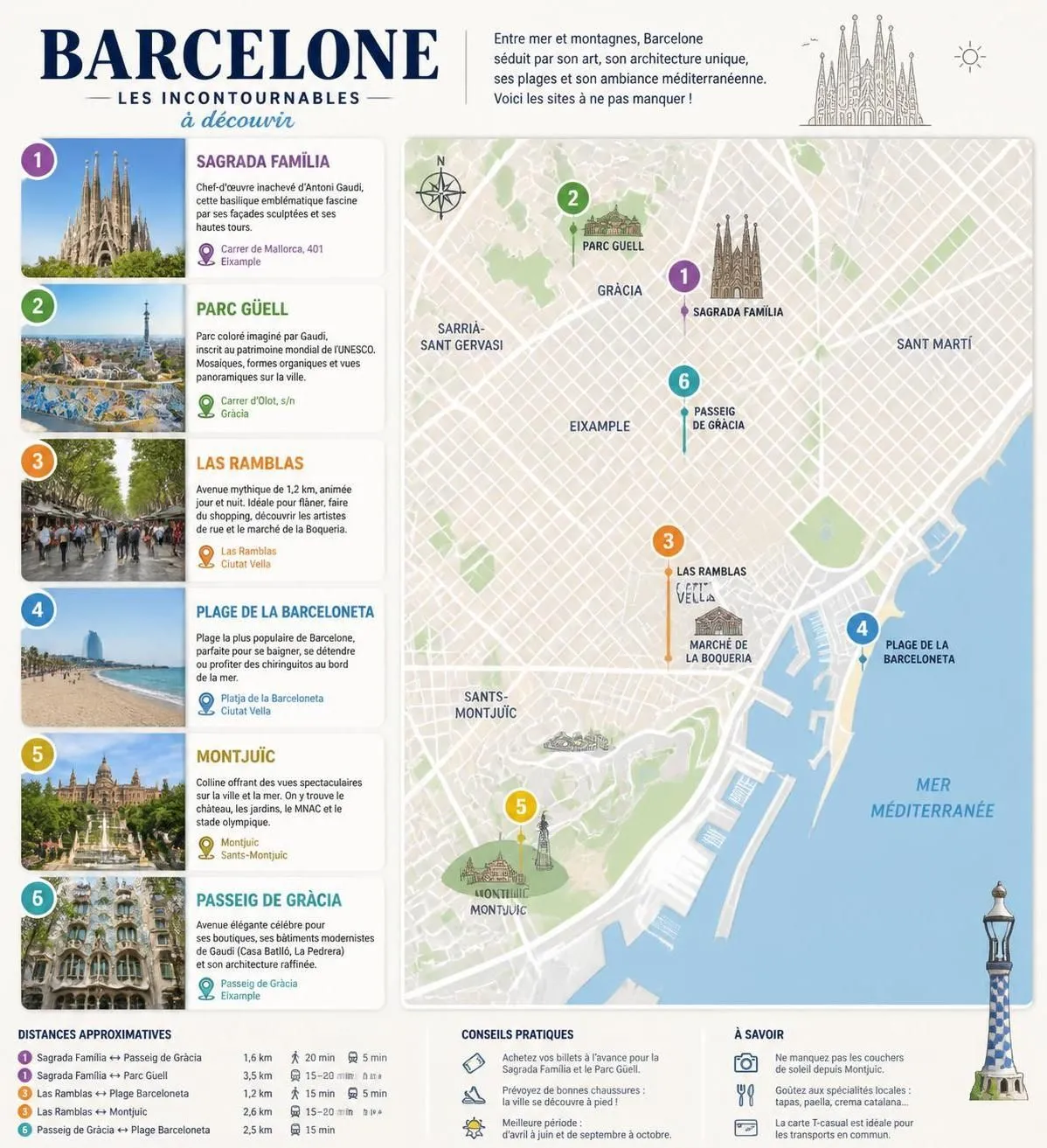 découvrez barcelone en 2026 : les sites immanquables, les quartiers incontournables à explorer et nos conseils pratiques pour un séjour réussi.