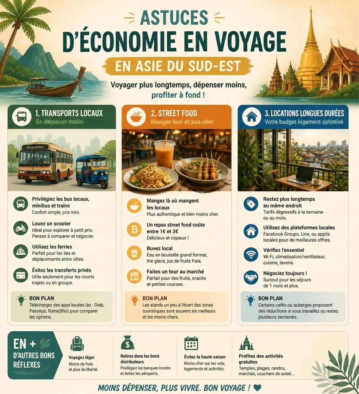 découvrez combien prévoir par jour pour un voyage en asie du sud-est en 2026. conseils budget, astuces économiques et dépenses clés pour bien préparer votre séjour.