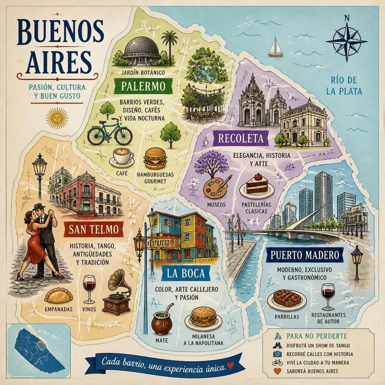 découvrez buenos aires à travers notre guide complet des quartiers emblématiques et des sites incontournables à visiter pour une expérience inoubliable.