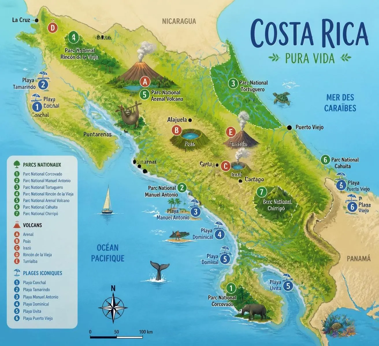 découvrez le costa rica, un paradis de biodiversité avec ses volcans majestueux et ses plages idylliques. notre guide de voyage complet vous accompagne pour explorer ses merveilles naturelles et vivre une aventure inoubliable.