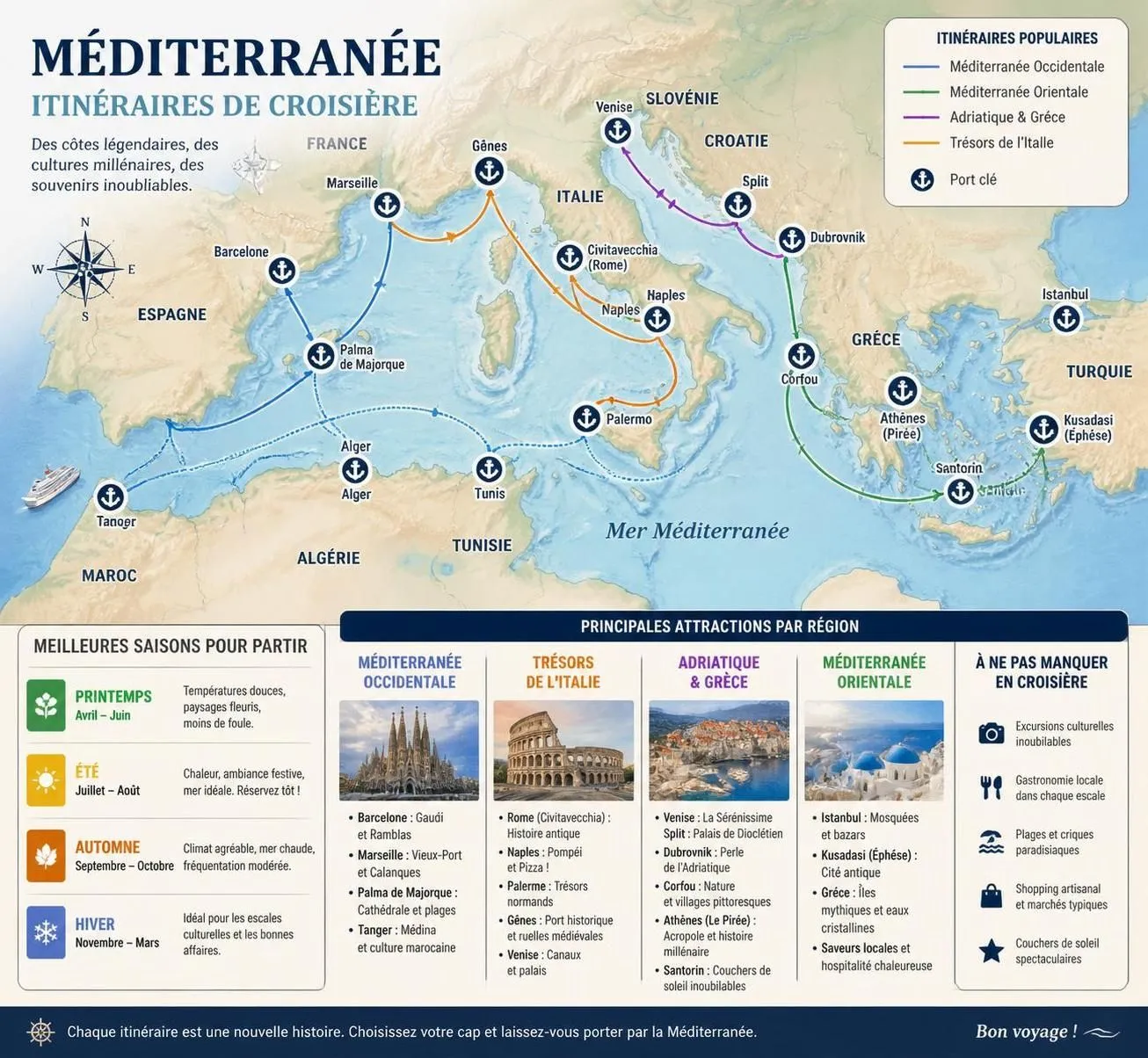 découvrez notre guide complet pour choisir et préparer votre croisière en méditerranée, avec conseils pratiques, destinations incontournables et astuces pour un voyage inoubliable.