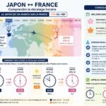 découvrez le décalage horaire entre la france et le japon, avec une différence de +7h ou +8h. nos conseils pour gérer ce décalage et organiser vos communications et voyages efficacement.