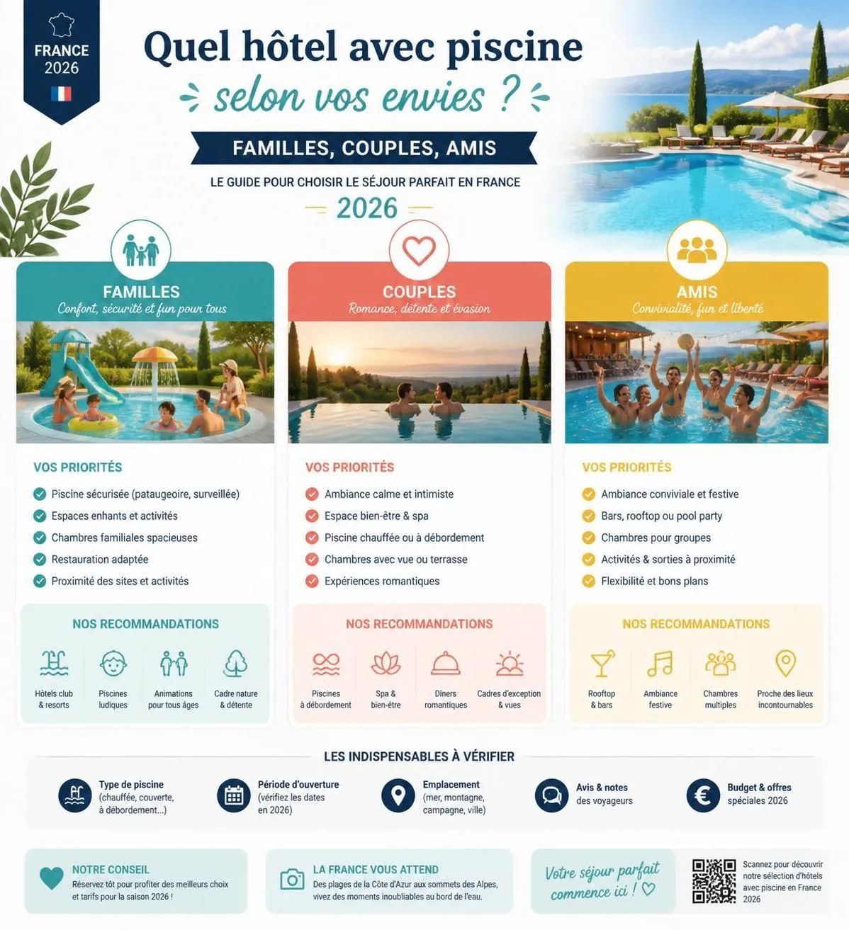 découvrez nos conseils pour bien choisir un hôtel avec piscine et profiter pleinement de vos vacances en toute détente.