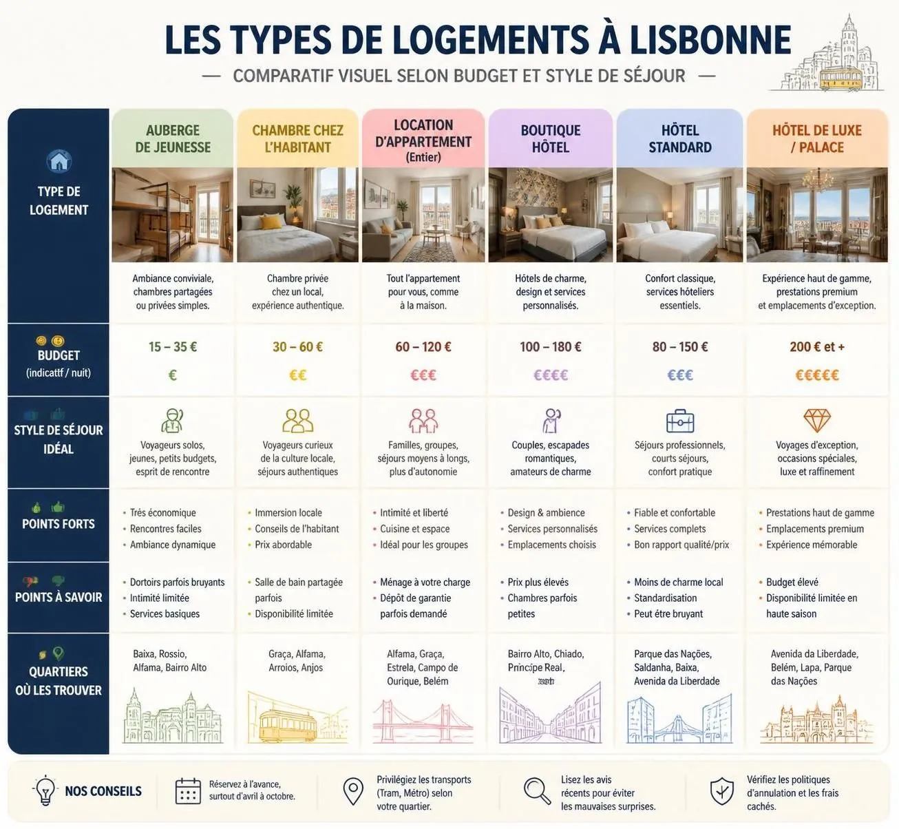 découvrez lisbonne à travers notre guide complet des quartiers incontournables et profitez de conseils pratiques pour un voyage réussi dans la capitale portugaise.