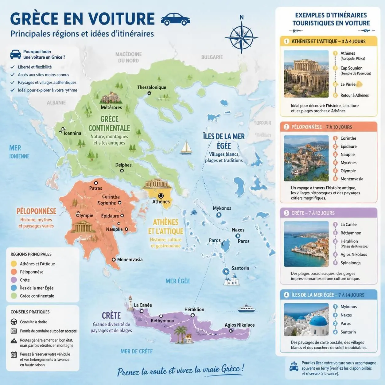 découvrez nos conseils pratiques pour la location de voiture en grèce : informations sur les prix, astuces pour économiser et pièges à éviter pour un voyage serein.