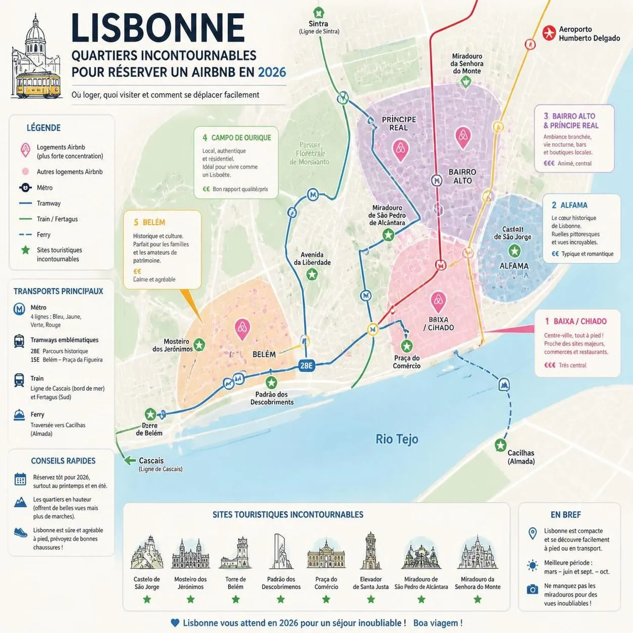 découvrez nos conseils essentiels pour trouver le meilleur logement airbnb à lisbonne en 2026 et profitez pleinement de votre séjour dans la capitale portugaise.
