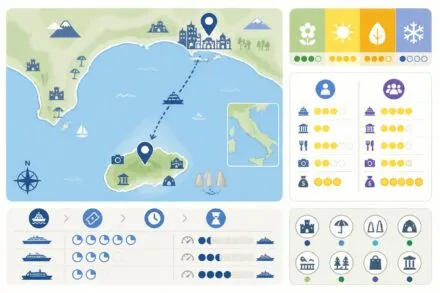 découvrez capri depuis naples : choisissez entre une excursion d'une journée inoubliable ou un séjour prolongé pour explorer l'île en profondeur.