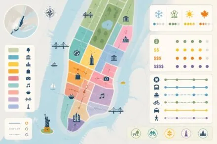 découvrez manhattan en 2026 avec notre guide complet des quartiers incontournables de new york. explorez les sites emblématiques, les meilleures adresses et les secrets de la ville qui ne dort jamais.