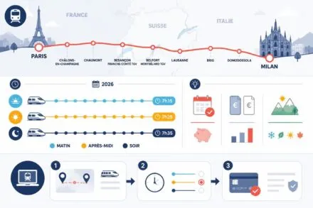 découvrez les options horaires du train paris-milan en 2026 et nos conseils pratiques pour une réservation facile et avantageuse.