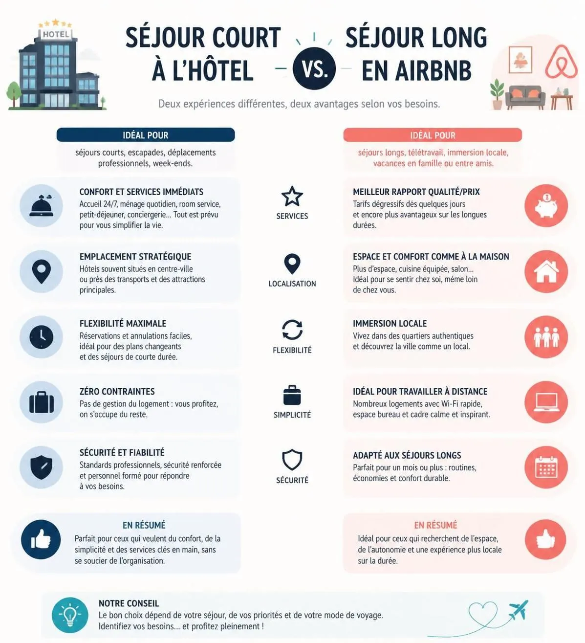 découvrez comment choisir entre airbnb et hôtel en fonction de votre type de voyage : conseils pratiques pour un séjour adapté à vos besoins et préférences.