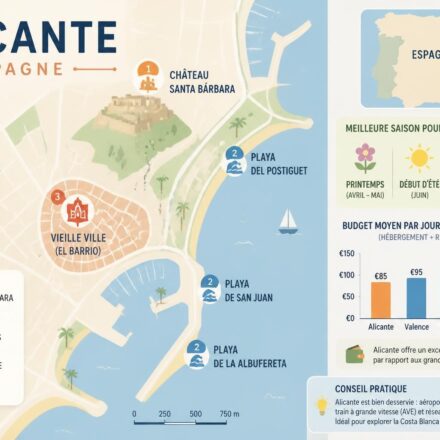 découvrez alicante, avec son majestueux château santa bárbara, ses plages magnifiques et son charmant centre historique espagnol, pour une expérience inoubliable.