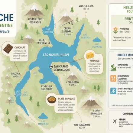 découvrez bariloche, joyau de la patagonie argentine, alliant paysages de lacs scintillants, montagnes majestueuses et gastronomie savoureuse pour une expérience inoubliable.
