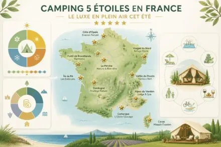 découvrez le camping 5 étoiles en france et profitez d'un luxe exceptionnel en plein air cet été. confort, services haut de gamme et nature vous attendent pour des vacances inoubliables.