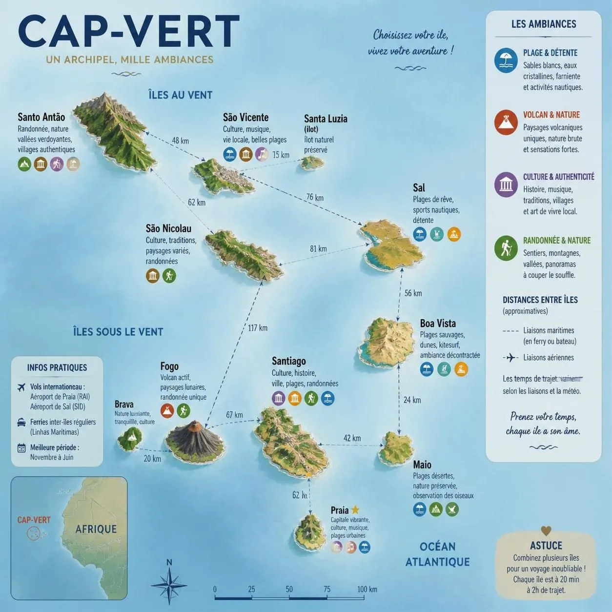 découvrez la carte du cap vert, explorez ses îles fascinantes et trouvez la destination idéale pour votre prochain voyage.