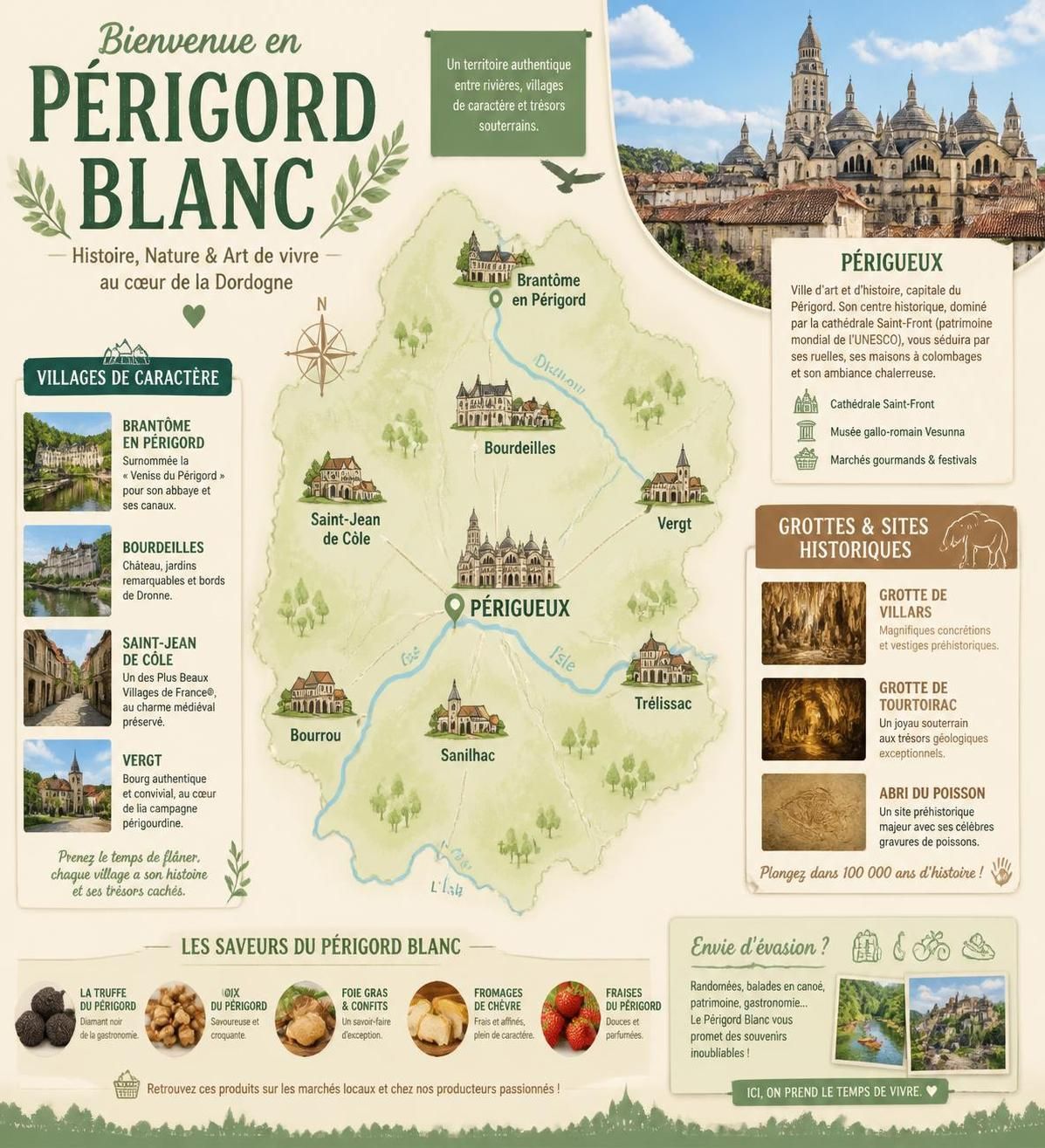 découvrez la carte détaillée de la dordogne incluant le périgord noir, blanc et les zones incontournables à connaître pour organiser votre visite et explorer cette belle région.